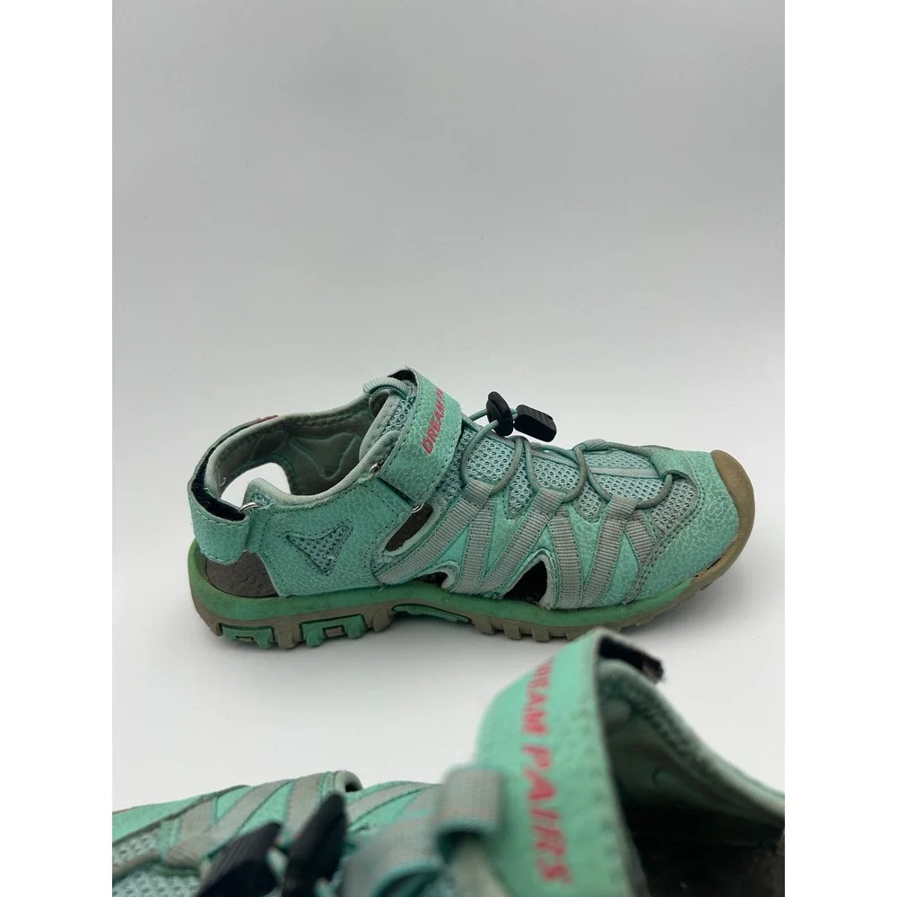 Dream Pairs Kids Mint Green Sport Sandals Closed Toe Hiking Water Shoes Size 6